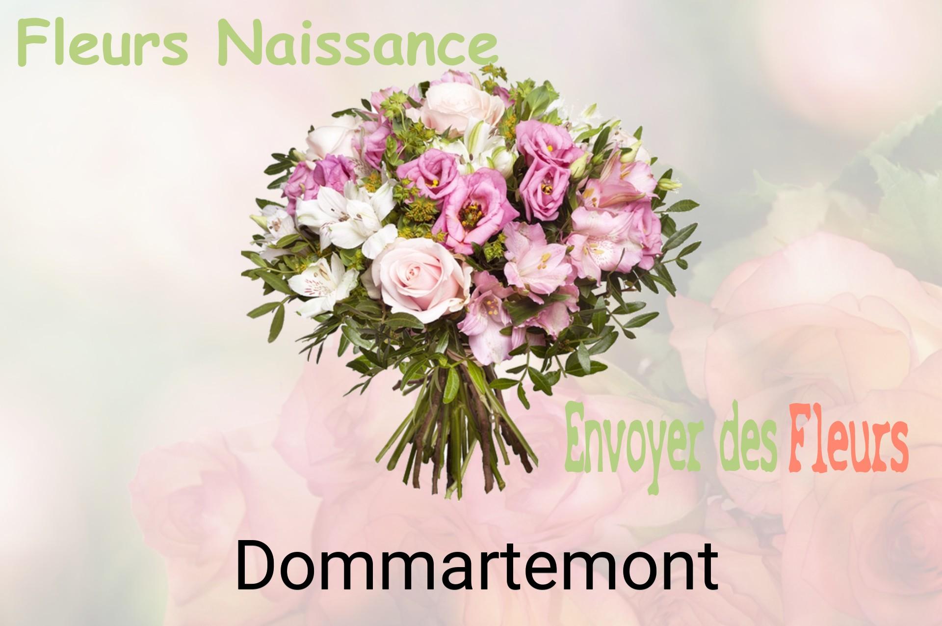 Bouquet de fleurs de naissance livré à Dommartemont
